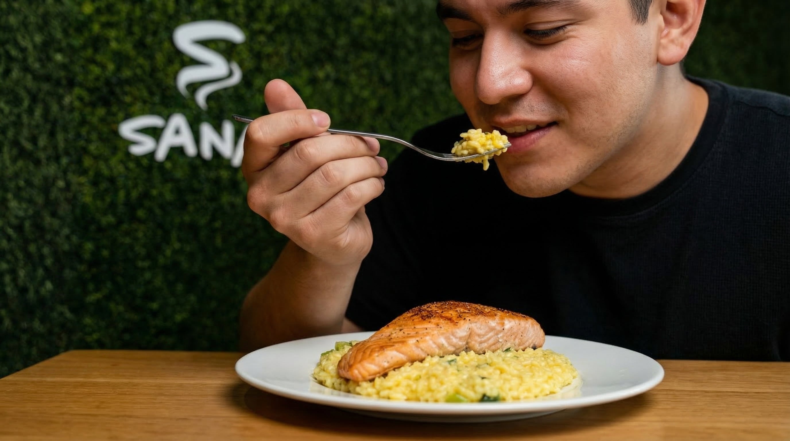 Salmon with Lemon Risotto