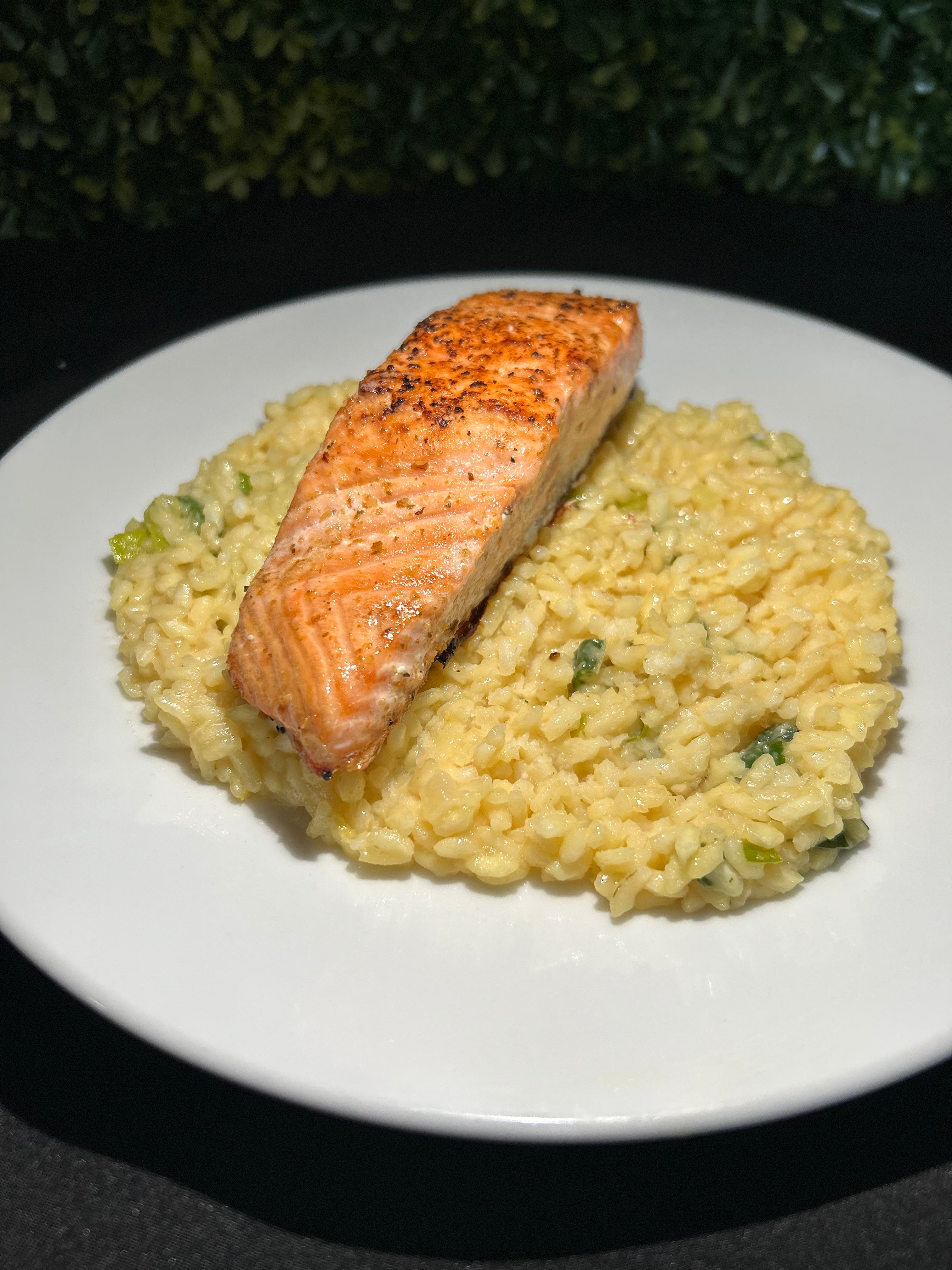 Salmon with Lemon Risotto