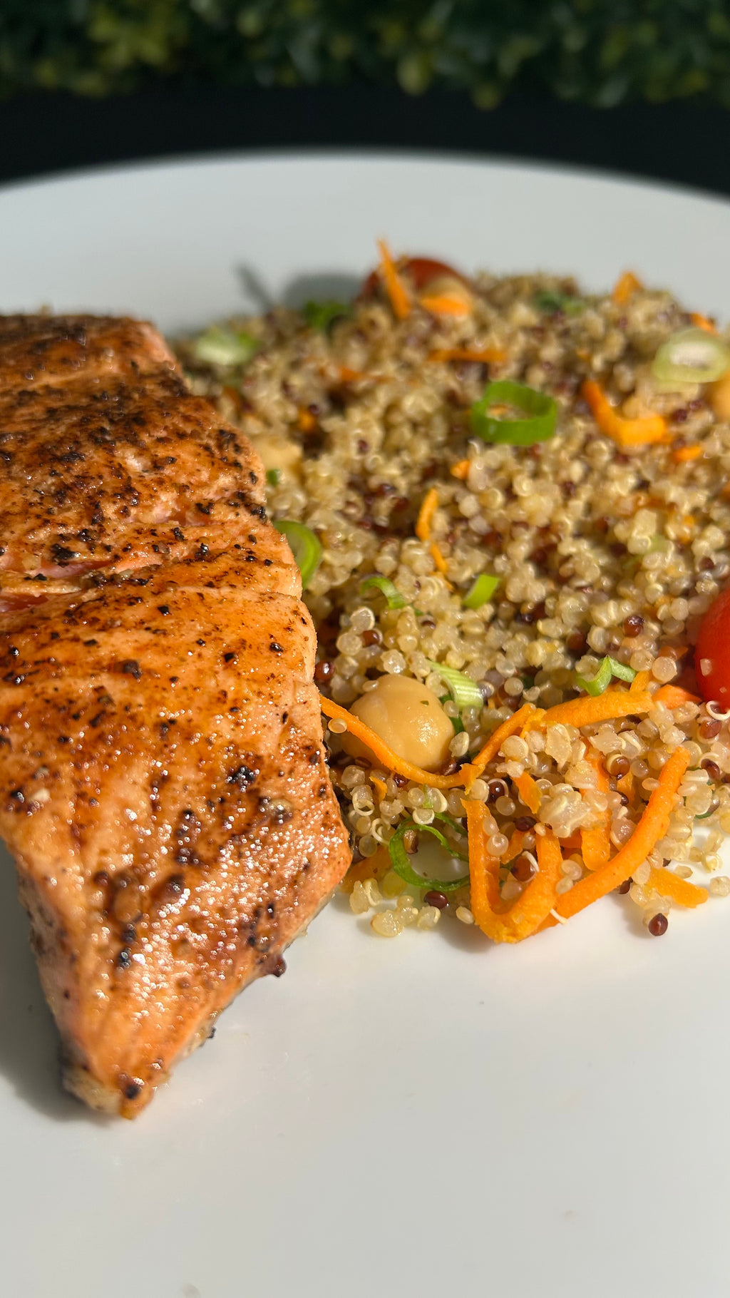 Roasted Salmon with Quinoa Salad