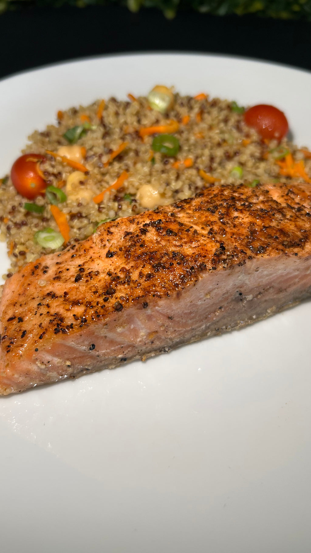 Roasted Salmon with Quinoa Salad