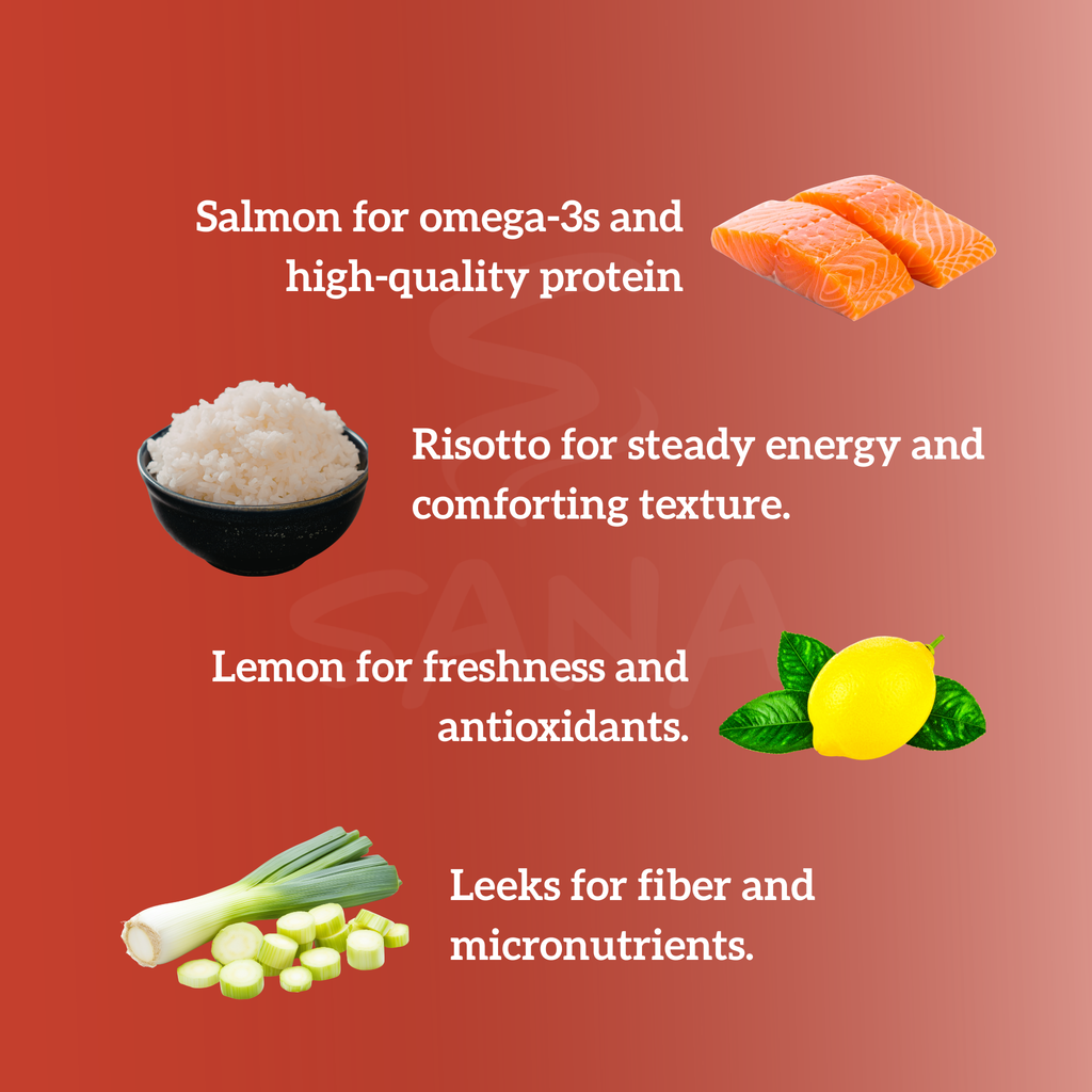 Salmon with Lemon Risotto