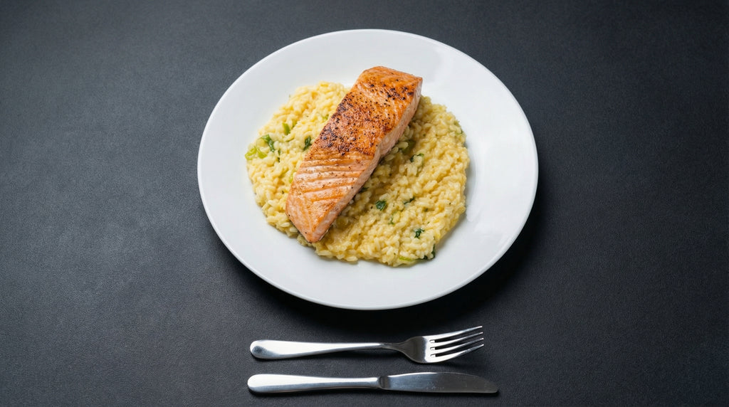 Salmon with Lemon Risotto